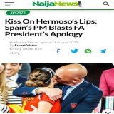 Spanish football FA Luis Rubiale kissed female footballer Hermoso on the lips while celebrating their world cup triumph over England. Prime minister of Spain has publicly condemned the act which he described as "sexual harassment" What's your take on
