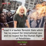 Irish MEP Mick Wallace:"Israel is a lawless Terrorist State which has no respect for International Law and no respect for the Human Rights of Palestinians." #IsraeliApartheid