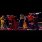 Spanish female football chief Luis Rubiales apologizes for planting unsolicited kisses on the lips and cheeks of pretty Spanish female players. Guy man #Spain #JenniHermoso #AllEyeOnTheJudiciary