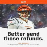 Bengals out here breaking the script.  #WHODEY #ThatsMyQB