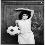 Young girl with soccer ball in La Cala neighborhood where drugs are sold, Palermo, Sicily   Letizia Battaglia