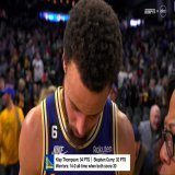 Lisa Salters: "What does a win like this do to right the ship?"  Stephen Curry: "It gets us above .500"
