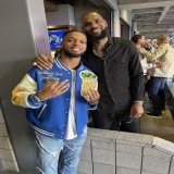 Damar Hamlin and LeBron James linked up at the Super Bowl   (via @HamlinIsland)