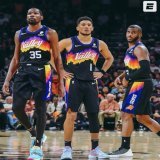 Suns Depth Chart  Chris Paul Devin Booker Kevin Durant Torrey Craig Deandre Ayton  Cam Payne / Landry Shamet Damion Lee / Josh Okogie Ish Wainright TJ Warren Jock Landale / Bismack Biyombo  Best team in the west?