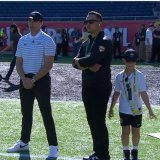 Drew Brees' son stole the spotlight during this interview
