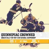 The Quinnipiac Bobcats are @NCAAIceHockey champions!  @QU_MIH | #BobcatNation
