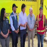 Directora (s) de Conaf Ñuble, Norma Pérez Esparza, entrega una actualización sobre el IF Perales Biobío, en Ránquil. Nuevos recursos de Conaf se suman al combate de la emergencia