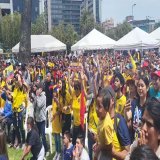 The first goal of the 2022 World Cup goes to Ecuador and they're loving it in Quito.   : @Andres_SalazarS