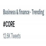 Core is now trending worldwide on Twitter.   #CORE is next Bitcoin.