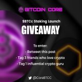 Exciting news!  Join our   #BTCcStakingLunch giveaway and get a chance to win a BTCc token team!   To enter:    Retweet this post.   Tag 3 friends who love crypto.   Tag 1 influential crypto guru.  Don't miss out on this incredible opportunity!  End 