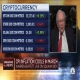 Warren Buffet commenting on crypto live on CNBC   Notice how the list for coins goes in order  1 Bitcoin  2 Ethereum   3 Solana   We are basically already the unofficial number 3   Yet somehow it says number 10 on marketcap - must be a bug