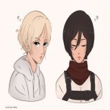 lost girls  ︎&mdash; #attackontitan #mikasa #annie #進撃の巨人