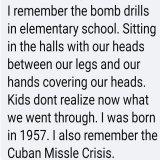 #ProudBlue #DemVoice1 #FreshResists #DemCast Saw this under the trailer for the move "Oppenheimer" &amp; rolled my eyes so hard they almost got stuck.  Considering kids today do active shooter drills for Mass shootings that actually HAPPEN, I think t