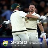 What a sensational day for our Aussies!   And in particular, Marnus Labuschagne and Travis Head, who both hit beautiful unbeaten centuries  #AUSvWI