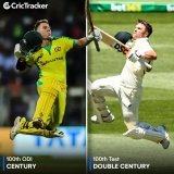 First Australian to score a century in 100th ODI  First Australian to score a double century in 100th Test   @davidwarner31 - The milestone man   #AUSvsSA