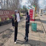 In Transnistria, an extremely rare protest against Russia's invasion of Ukraine. A man held up an anti-war sign in front of the Russian consulate in Tiraspol for a couple of hours. Police monitored him, but did not detain him.