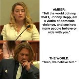 She told him to tell the world. We are listening and we believe Johnny.  #MenToo #JohnnyDepp