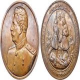 Настольная медаль Прорыв блокады Ленинграда 18 января 1943 года Ленинградский монетный двор, бронза, 1945-й