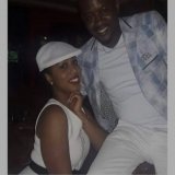 Diana Bahati pausing for a photo with his love of his life once again.