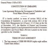1. The true cost of building Mbudzi interchange is US$42 million.  The deal was given to Fossil Constructing, a company linked to Kuda Tagwirei.  The price has been inflated to US$88 million and the money made into a loan from Fossil Mines to the Zim