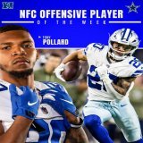 Called it. Hauled it. @Tp__5 is the @NFL NFC Offensive Player of the Week!   Read more about it here