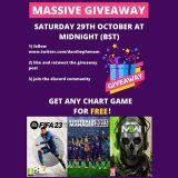 WE ARE LIVE!! -   Giving away a chart console game for FREE, click here for details:   #giveaway #worldcup #fifa23 #easports #messi #ronaldo #callofuty #moderwarfare2 #fm2023 #football #mctominay #manutd #EuropaLeague #MUNOMO #UFC282