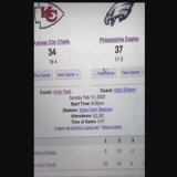 Apparently the elites supposedly rigged the super bowl for the Kansas Chiefs after a hacker released the NFL's "prescripted outcome" a day or two ago that would have shown the Eagles would have won tonight's game.   The left is the photo from the hac