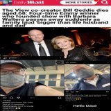 The View co-host Joy Behar tweeted:   "We are saddened by the Sudden Death of Bill Geddie. As a producer, he kept us together and was very loyal to his staff"  #DiedSuddenly #Pfizer