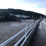 旧二俣高校に渡る橋がおちた #静岡県 #台風15号