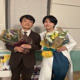 オールアップ  界星堂病院の外科医・若狭昇役 #稲葉友 さん  界星堂病院の事務長・大隈史郎役 #瓜生和成 さん  人質チームのお2人が揃って撮了 最後は穏やかな笑顔で  オールアップのシーンで一緒だった 因幡役 #明日海りお さんと 記念ショットも  #大病院占拠 最終回3/18(土)夜10時