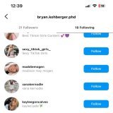 The Idaho murders suspect, Bryan Christopher Kohberger follows both Kaylee and Maddie on his personal Instagram account and Xana on his Phd Instagram account.   These were not random victims. He stalked and hunted them. There are others