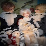 決して美少年が美少年をはべらせてる訳ではなく、ドールの置き場がなくて戸棚にこう置くしかないのです。決してなのです。