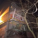 The center of #Makiivka #Маке́евка was hit with a #TochkaU tactical #missile.  The #Rocket fell in the #Solnechny microdistrict. #UkraineWar #Ukraine #Russia #War #Украи́на #Россия #Donetsk #Донецька