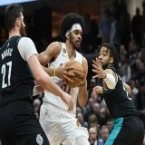 Jarrett Allen just scored 14 of the Cavs first 27 points.