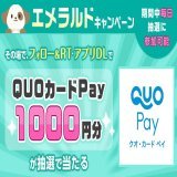 【アプリ限定】 #キャンペーン開催中 エメラルドキャンペーン \u2728 \u263a\ufe0f6/1まで  #QUOカードPay 1,000円分が 抽選で10名様に #その場で当たる \ud83c\udf8a   \u26a0\ufe0f本キャンペーンは #ハピけん アプリが必要です \u26a0\ufe0f  \u2460@dgift_app をフォロー \u2461翌日12:59までにこの投稿をRT \u2462下記URLから応募