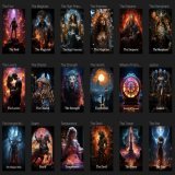 #Promptshare      Creation of Tarot deck  using AI     Prompt:  <description of card>  A sample card from a deck of playing cards. photorealistic, <light> --ar 2:3 --s 750 Check cards with prompt in thread