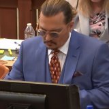 Loving the blue suit and Hollywood Vampires tie  \ud83d\udc9c \ud83d\udc9c#JusticeForJohnnyDepp #IStandWithJohnnyDepp