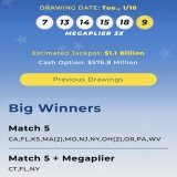 Nobody won tonight&rsquo;s drawing. 16 people did match all 5 regular numbers to become a millionaire though. #MegaMillion #MegaMillions #lottery