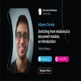 When migrating from a relational database to a document-database, it&rsquo;s common to have questions. Join our meetup "Switching from relational to document models, an introduction" with Adamo Tonete. Wed, March 22, 12 PM EST. Register here ->