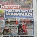 Front page media coverage in Turkey for the British rescue teams &amp; their dogs that did so much to save lives in the days after the earthquake. Well deserved praise #TurkishEarthquake @deborah_swann