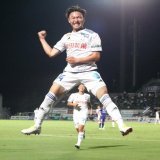 ブログ更新： ゴールを喜ぶアルビレックス新潟MF三戸舜介の写真がとても絶妙   #albirex