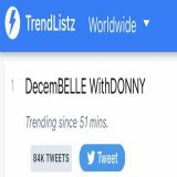 UPDATE: We are now trending at FIRST spot WORLDWIDE! Amazing! Good job, Bubblies!   DecemBELLE WithDONNY   #DazzlingDONNYAtChristmasSpecial #BELLElightfulAtChristmasSpecial