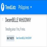 We are now trending at first spot Nationwide and Worldwide.  Keep tweeting!   DecemBELLE WithDONNY   #DazzlingDONNYAtChristmasSpecial #BELLElightfulAtChristmasSpecial