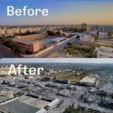 Gaza before and after &ldquo;American Democracy&rdquo;.