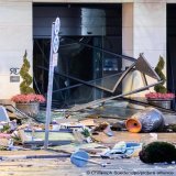 A giant aquarium burst in Berlin on Friday, creating a "tsunami" of water and releasing 1,500 tropical fish into the lobby of a hotel.  More: