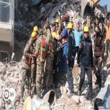 Three people, including a child, were rescued alive from the rubble of a building in Antakya district in southern Turkey on Saturday, 296 hours after the recent earthquakes, state news agency Anadolu reported.