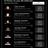 Giveaway Alert   Here is a #PrizePicksNBA slip that I am playing. If this slip goes 6/6, then I will giveaway $100 to one lucky person who likes, RT, and tags a friend! #DFS #Giveaways #Prizepicks #Sportsbettingtwitter #gamblingtwitter
