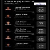 Giveaway   If this slip goes 6/6, I will giveaway $100 to one follower who likes, RT, and tags 3+friends! #PrizePicksNBA #Giveaway #DFS #GamblingTwitter