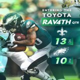 End of the 3rd  @Toyota | #FlyEaglesFly