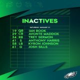 Tonights inactives   #NYGvsPHI